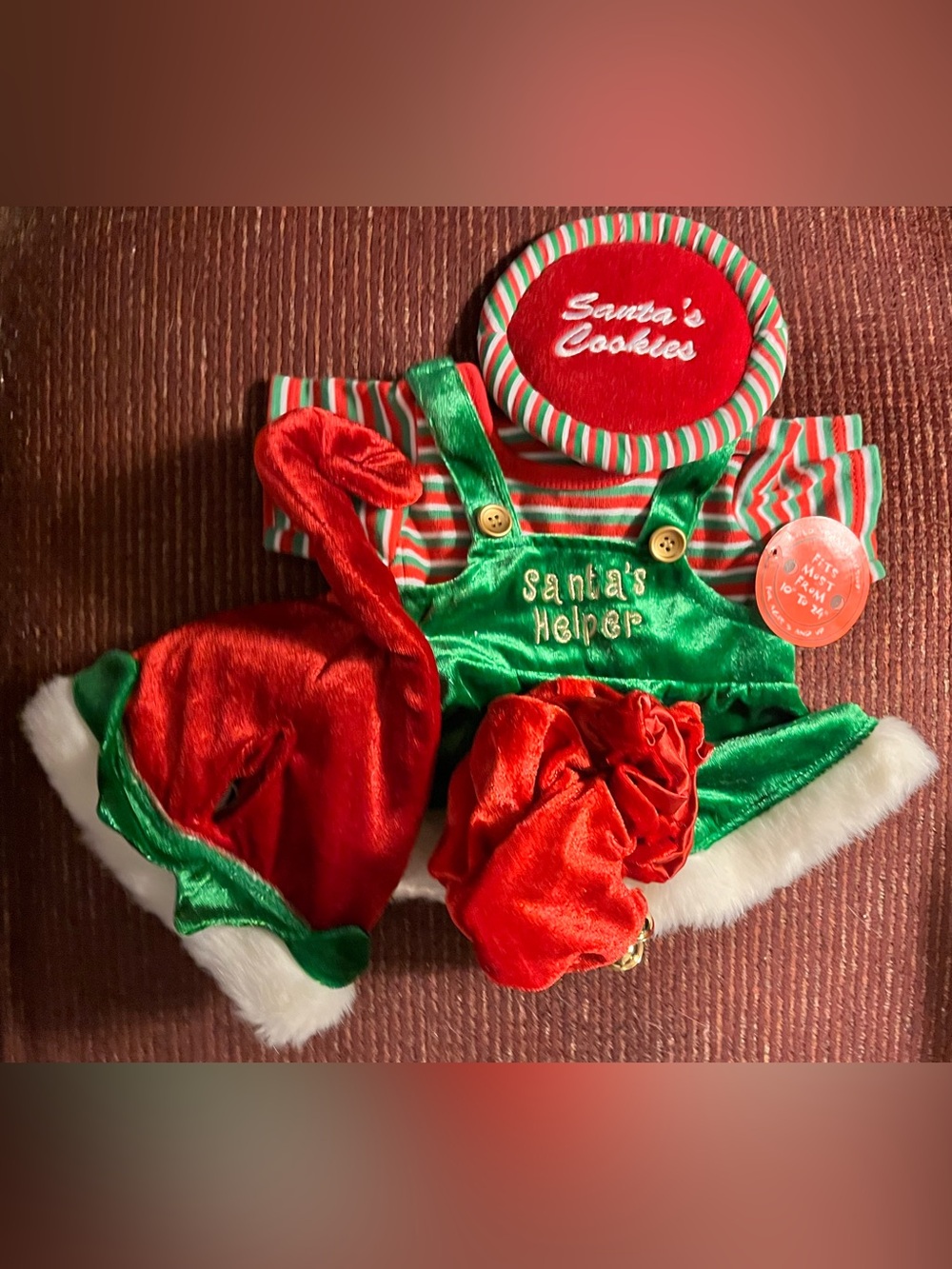 Build-A-Bear Girl Christmas Elf Outfit